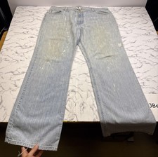 Vintage Armani Exchange Mens Boot Cut Jeans J110 Pin Strip 38x34 USA Made