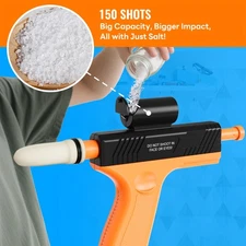 Lightweight Reusable Outdoor-Suitable Pet-Safe Finger-Sling Salt Blaster Bug Gun