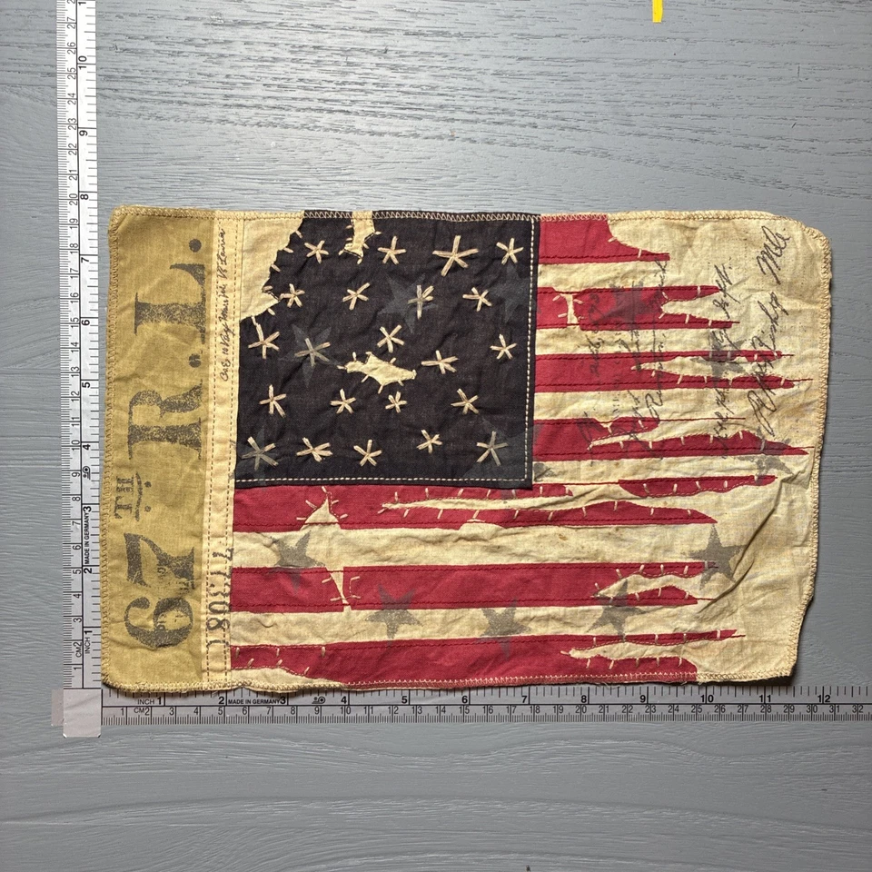 Rare Found Ralph Lauren 90's American Flag Sew-On Patch - Image 3 of 3