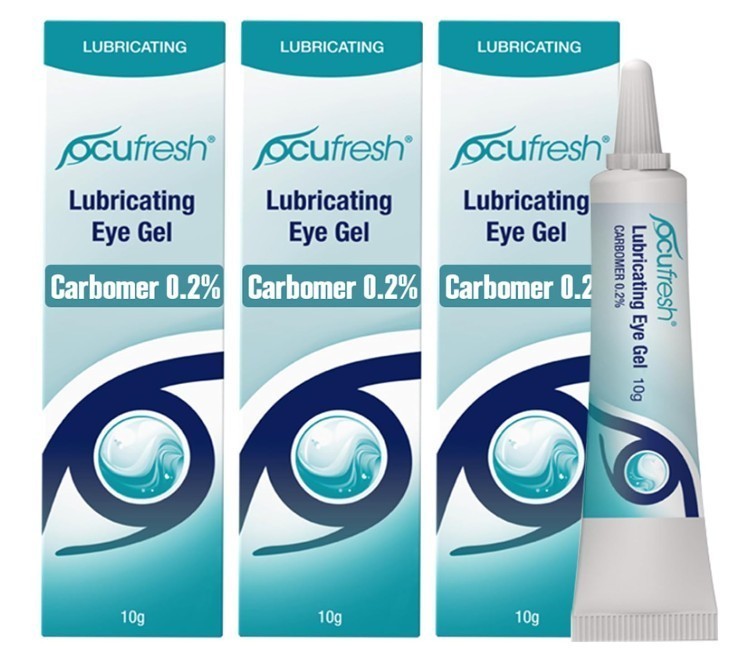 Ocufresh CARBOMER 0.2% Lubricating Eye Gel 10G (Pack of 3)