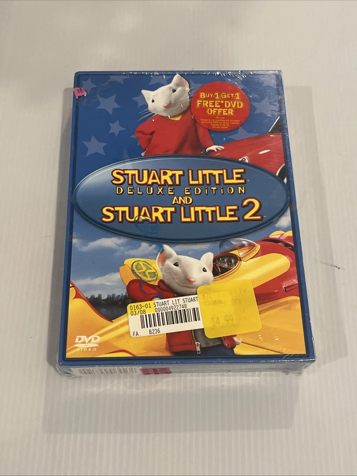 Stuart Little and Stuart Little 2 Deluxe Edition DVD New & Sealed Foto 2 de 4