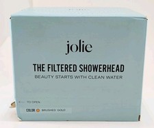 THE JOLIE FILTERED High Pressure SHOWERHEAD System Brushed Gold BRAND NEW SEAL 