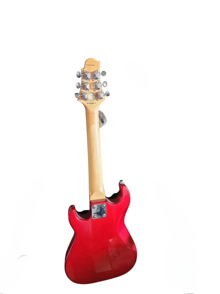 Mini guitarra eléctrica Samick Greg Bennett Malibu MMB-1 roja ¡USADA EN EXCELENTE ESTADO! Foto 4 de 4