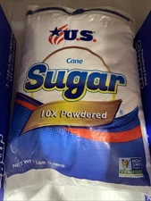 US 10x Powdered Sugar - Pure Cane, 7 Pound Bag, Non GMO, Gluten Free (exp:2027)