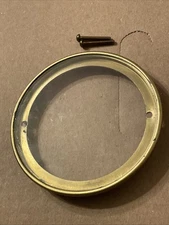 Antique French Mantle Clock Glass Back Door Rear Bezel Part Japy Marti Era #A