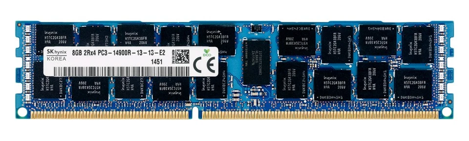 Serveur Mémoire HYNIX 8GB DDR3 2Rx4 1866MHz PC3-14900R REG ECC - Image 2 of 2
