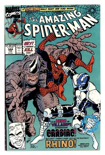 Amazing Spider-Man #344 Direct FN 6.0 1991 1st app. Cletus Kasady