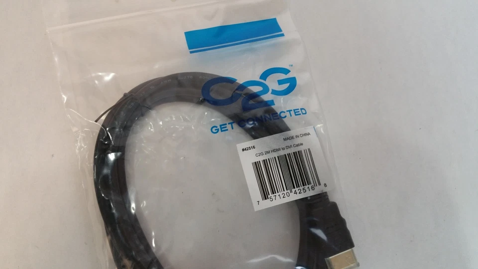 New C2G Cables To Go 42516 HDMI To DVI-D Video Cable 2 Meters / 6 Feet - Image 2 of 4