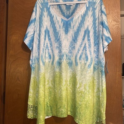 Time And Tru  V-Neck Summer Top Plus Size Woman s Size 3X