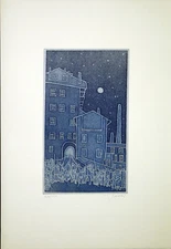 Francesco CASORATI, Acquatinta cm 50x35 (p. inc. cm 28x17) anno 1983 es: 125/150