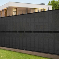 50ft Heavy Duty Privacy Fence Screen Garden Sun Shade Fabric Mesh Cover Outdoor