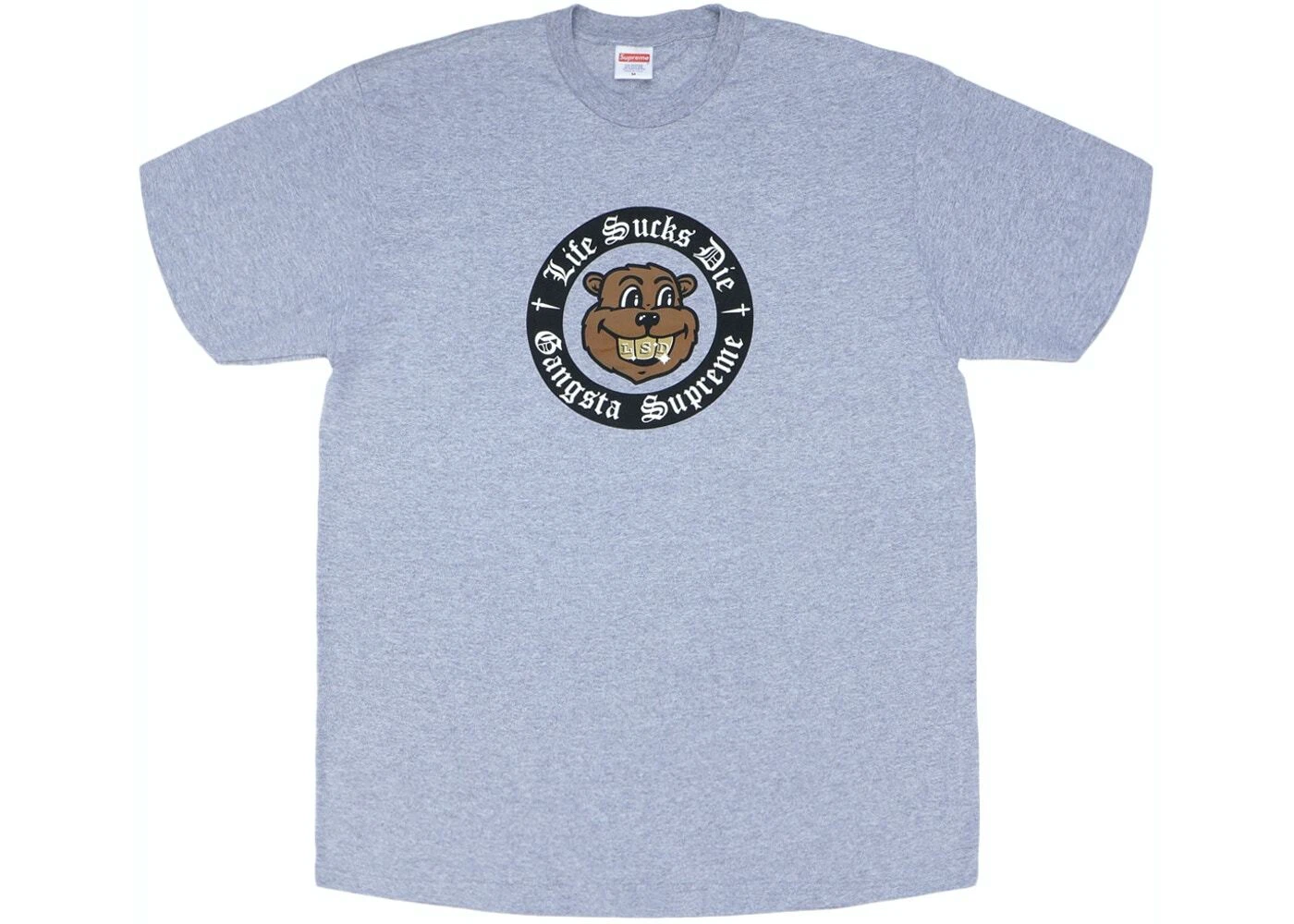 Tee bruyère gris bruyère Supreme Life Sucks FW18 moyen M   100 % authentique 