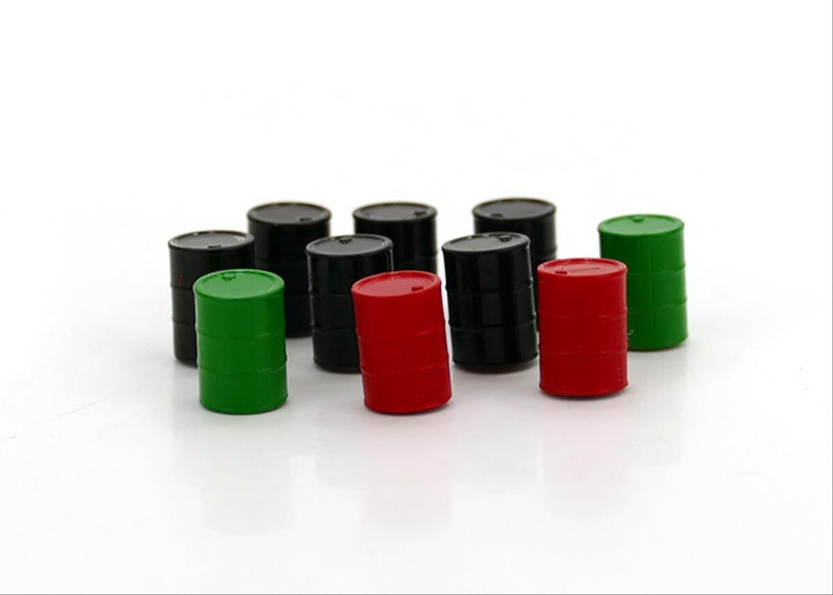 Gaugemaster GM493 Coloured Barrels x 10 Model Railway OO Gauge Pre-Built