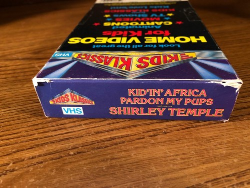 Kid'In' Africa Pardon My Pups VCR VHS Tape Movie Shirley Temple Used Tested - Picture 5 of 6