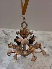 DISNEY MICKEY  MINNIE MOUSE KISSING ANCHOR ORNAMENT CRUISE LINE   EXCLUSIVE