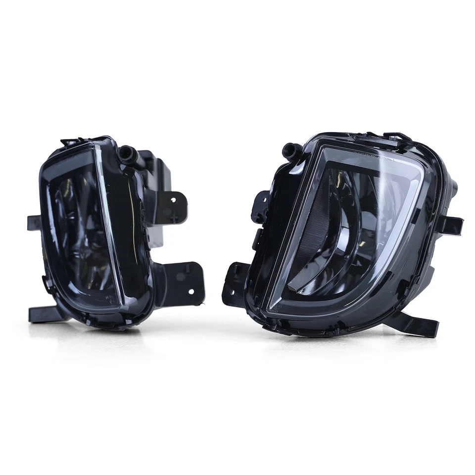 Phare Anti-Brouillard Transparent Noir Fumé Pour VW Golf VI 6 GTI GTD 08-11 - Photo 2/4