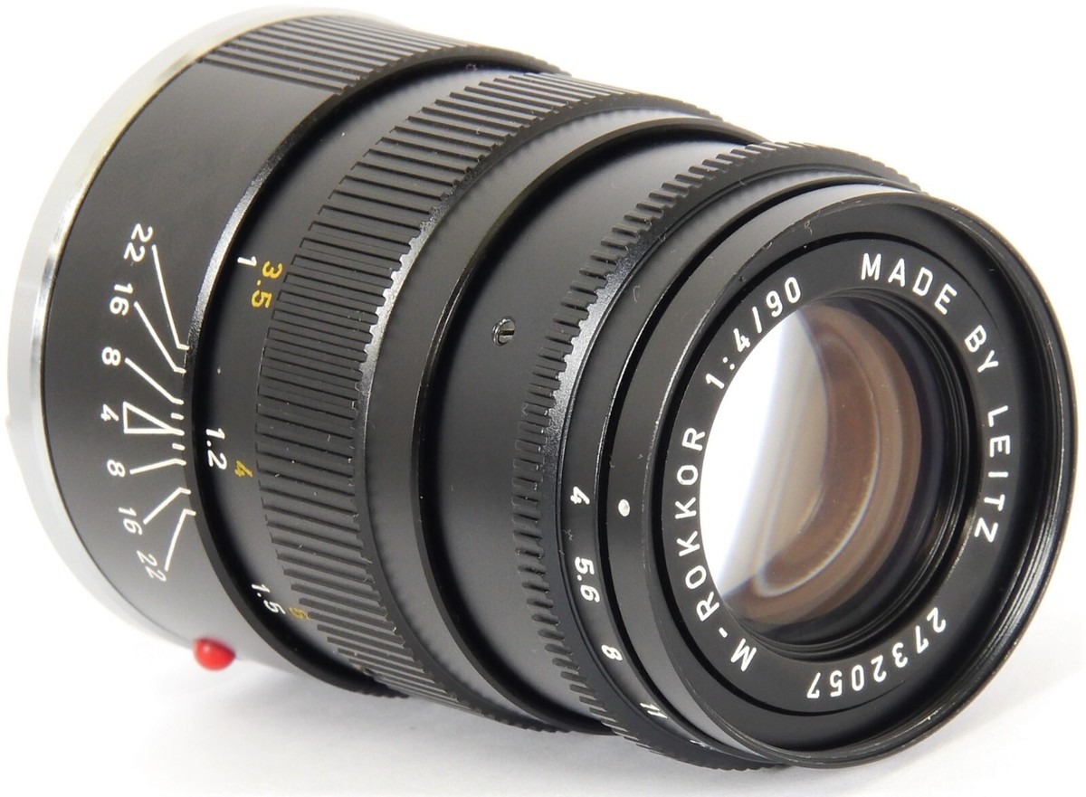LEITZ M-Rokkor 90mm 1:4 LEICA M Mount Lens = Leica CL Leica M1