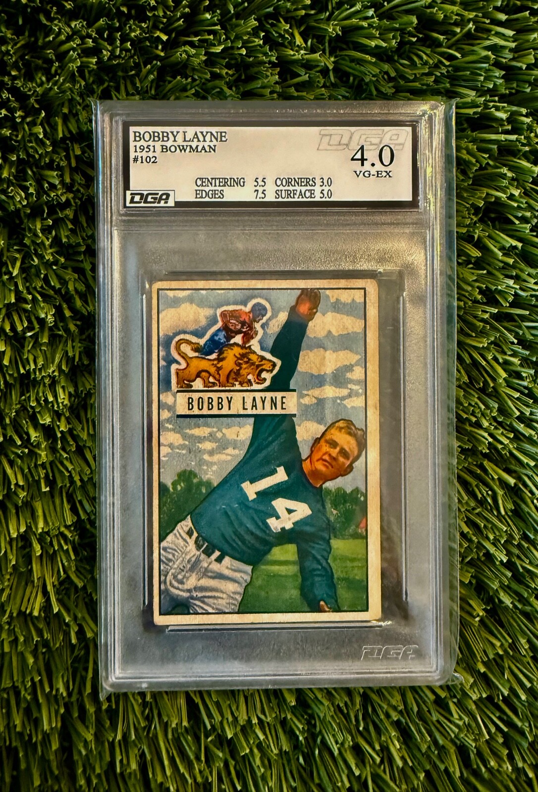 1951 Bowman Bobby Layne #102 PSA 5