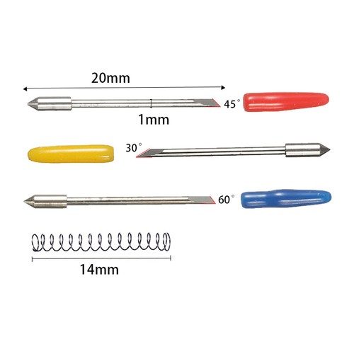 1Blade Holder + 5Pcs Graphtec CB09 Blades Vinyl Cutter Plotter 30° 45° 60° - Picture 3 of 10