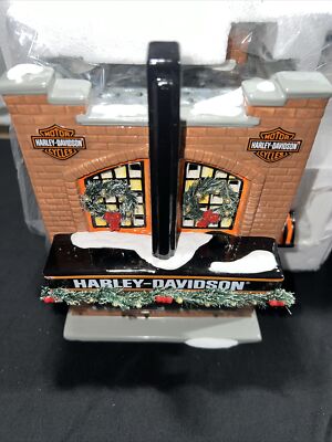 Department 56 Snow Village Harley Davidson #4020216 Light Up