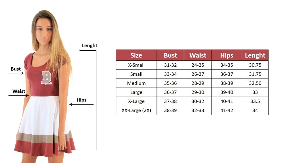 Juniors' TV Show Saved By The Bell Bayside Tigers Cheerleader Costume Dress - Image 3 of 3