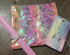 Claire  s Unicorn Llama Glitter Bag Best Friend Bff Necklace Bracelet Lot Easter