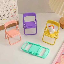 Dollhouse Folding Chairs 1/6th Scale 4.7x2.4x1.9" Sold in Pairs 5 Colors