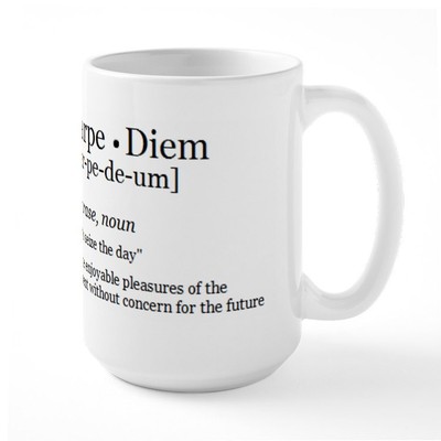 CafePress Carpediem 1 Ceramic Mug Large Mug (650838515)