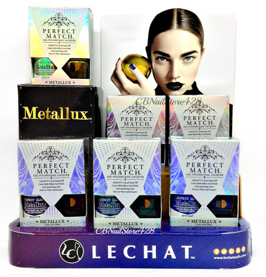 LECHAT Perfect Match Nail Gel & Lacquer METALLUX Collection -Pick any Color