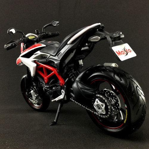 Colección de juguetes a escala 1:12 modelo fundido a presión de motocicleta Ducati Hypermotard sp - Imagen 6 de 12