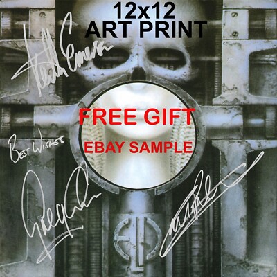 FREE 12x12 ARTPRINT w/ELP Emerson Lake Palmer Brain Salad Surgery