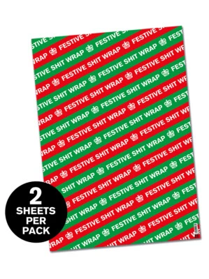 BRAINBOX CANDY / MODERN TOSS Modern Toss Xmas Wrapping Paper Gift Wrap Funny RUDE Hilarious Cheeky Joke