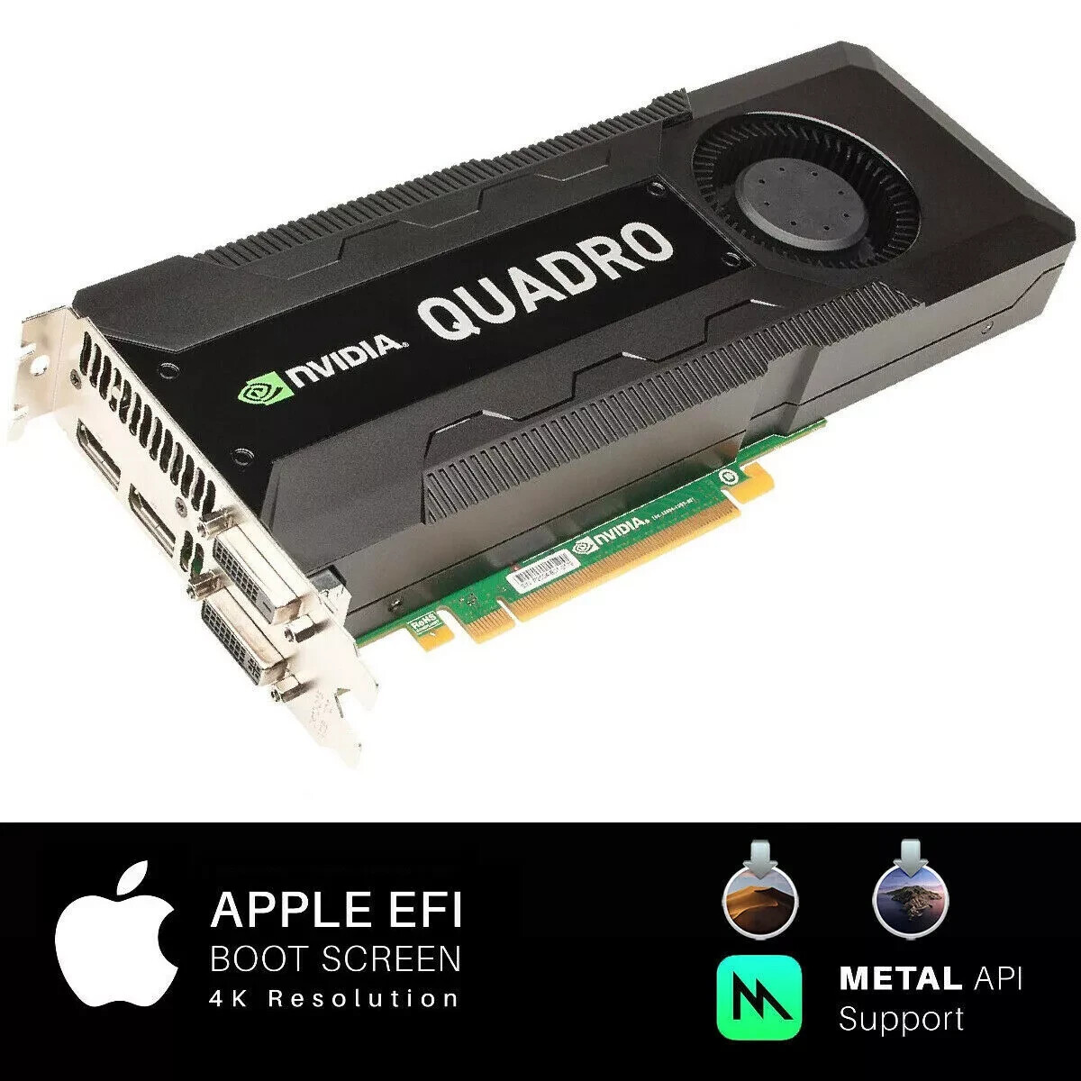  Apple MAC PRO Nvidia Quadro K5000 4GB PCI-E Video Card 4K OSX