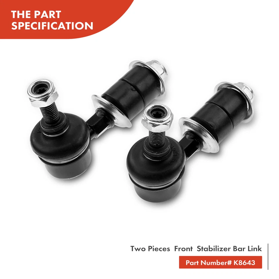 8x Stabilizer Bar Link & Tie Rod End for Mercury Villager Nissan Quest 1993-2002 - Image 4 of 4