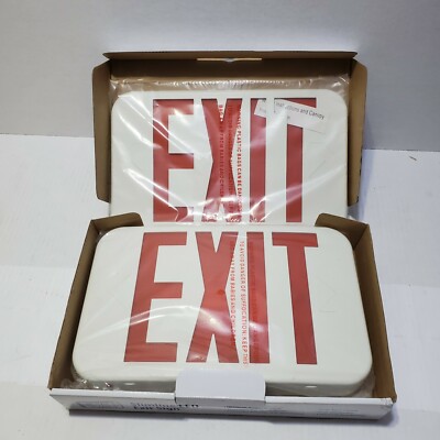 Slimline Exit Sign, Red LED, 12''x7'' 