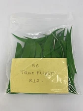 50 PACK TrueFlight 5" Inch Archery Feathers Right Wing Parabolic Cut Green NEW