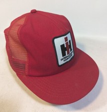 Vtg INTERNATIONAL HARVESTER Baseball Hat Cap LEGEND USA Red Trucker Mesh Patch