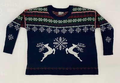 ASOS Christmas Jumper, Size 14, Jacquard Knit, Traditional Design