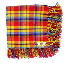 Men's Scottish Kilt Fly Plaid Made of Acrylic Wool Color Ful Tartan size 48 x 48