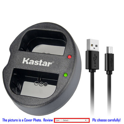 Kastar Battery Oval USB Charger for Canon LP-E6 LP-E6N & EOS 6D EOS 6D Mark II