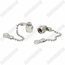 50x SMA Protective Dust Cap For SMA Female Jack RF Connector Chain Without Pin