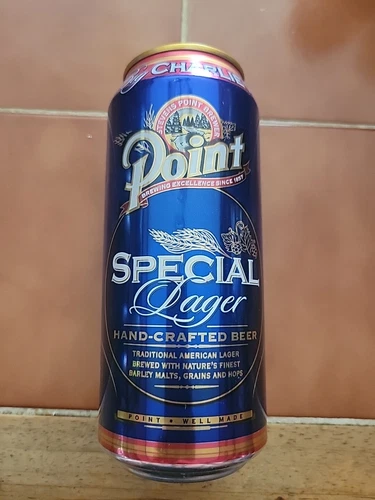 Obsolete POINT SPECIAL LAGAR BEER CAN BIG CHARLIE 16 OZ STEVENS POINT BREWERY 