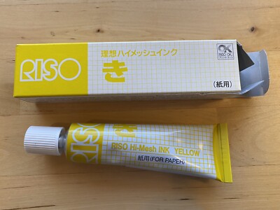 YELLOW - RISO Print Gocco HiMesh INK for paper Screen printer NEW In Box
