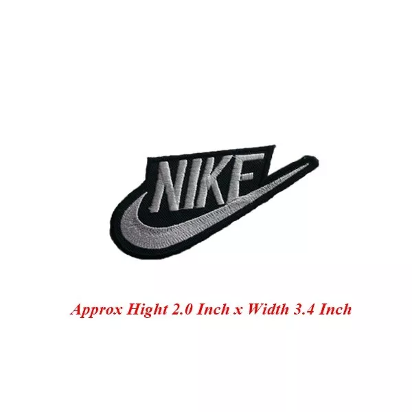 Nike Embroideres Patches and Stickers Finish Thermo Adhesive Embroidered  Patch Size Great 200 x 81 Mm