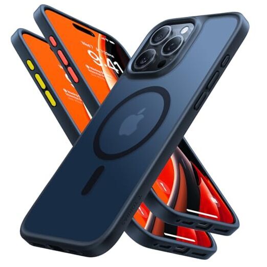 Magnetic & Shockproof for Case, 4X Military Grade iPhone 16 Pro Max Black