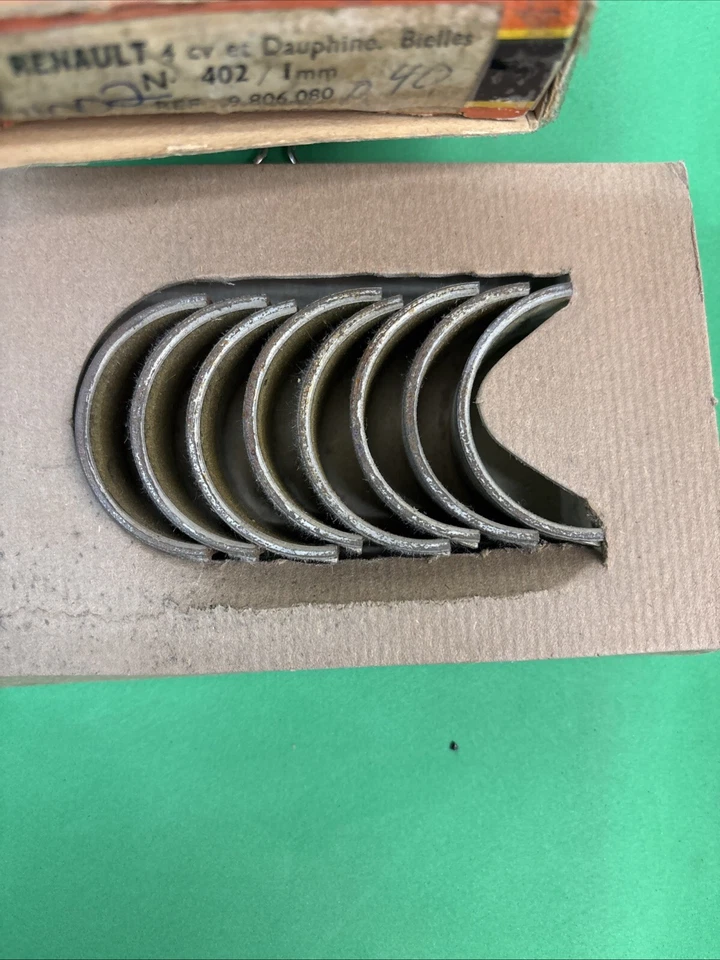 Renault Dauphine Caravelle & Gordini NOS  Connecting Rod Bearing Set .040” Over - Image 2 of 4