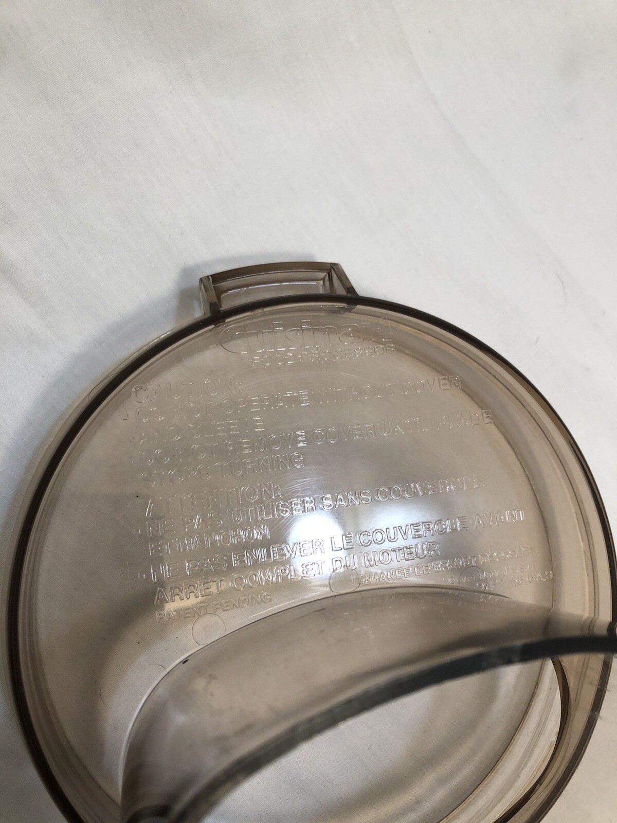 Cuisinart DLC10E Food Processor REPLACEMENT Work Bowl LID. LID ONLY eBay