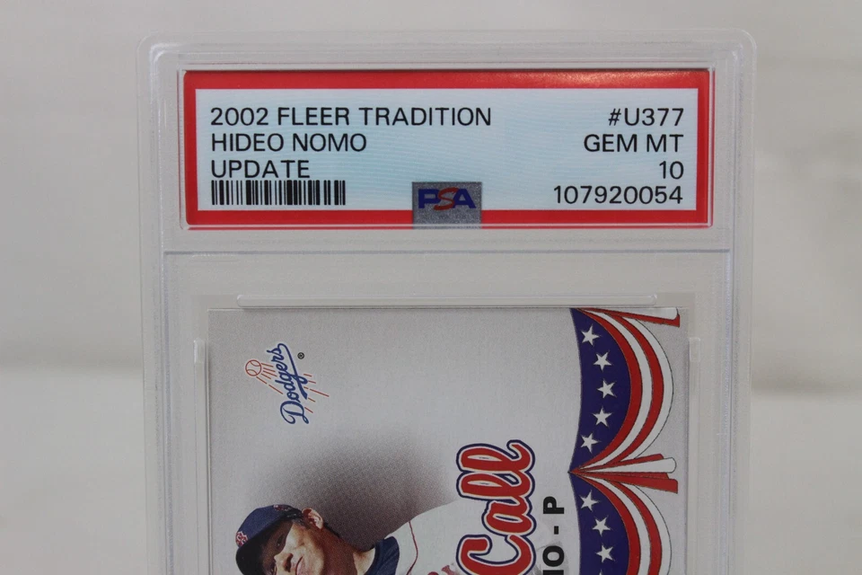 2002 Fleer Tradition Update #U377 Hideo Nomo Update Graded PSA 10 POP 1 - Image 2 of 4