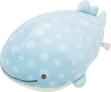 San-X Jinbesan Whale Shark Super Mochi Mochi Stuffed Toy Plush Doll M New Japan
