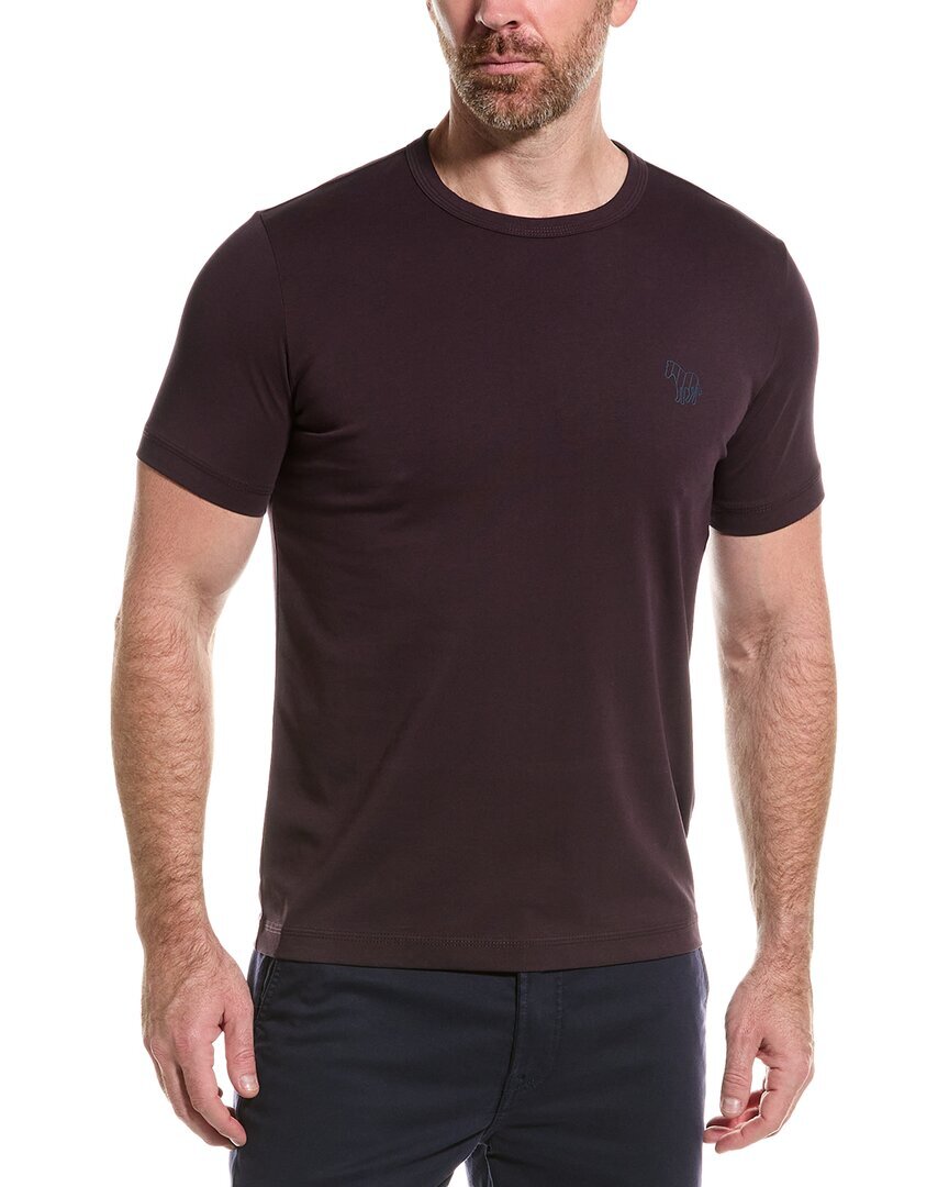 Мужская футболка обычного покроя в полоску Ps By Paul Smith в полоску под зебру 9590₽